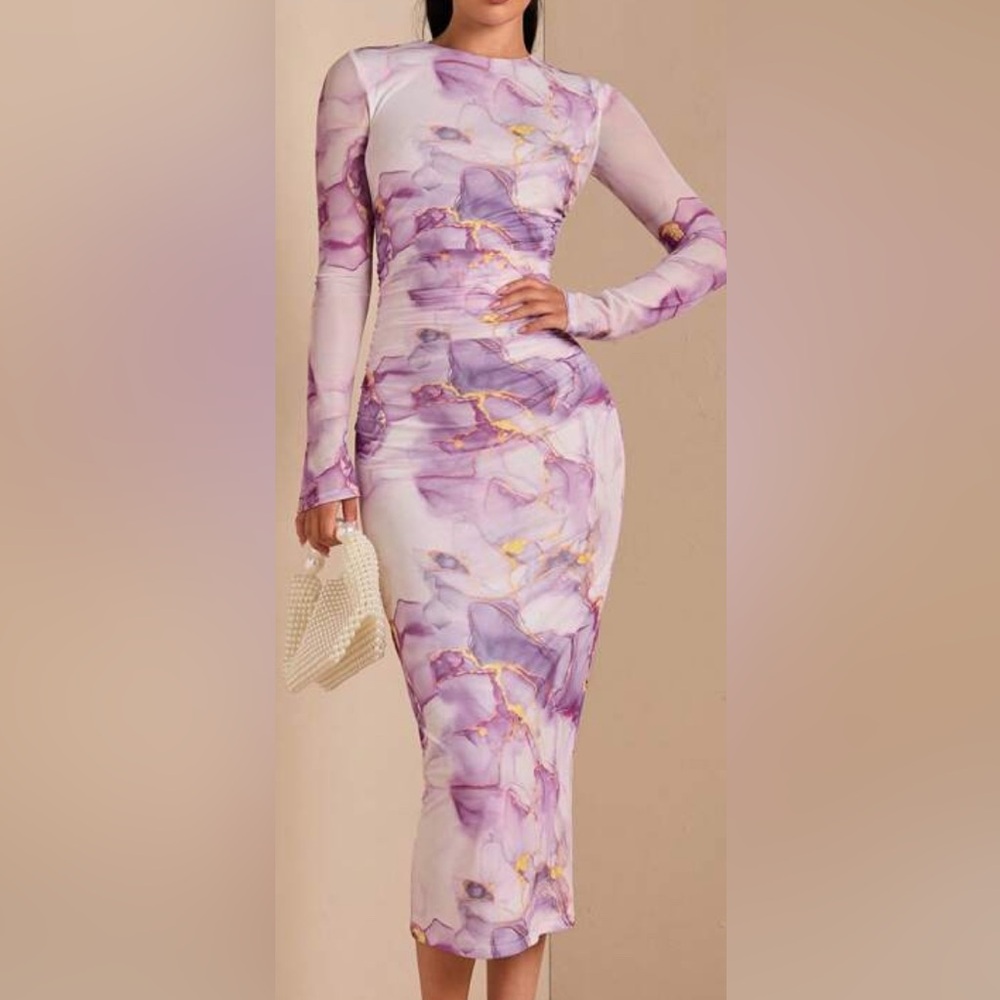 Semi formal midi dress.